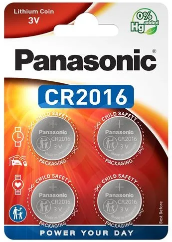 Батарейка Panasonic літієва CR2016 блістер, 4 шт.