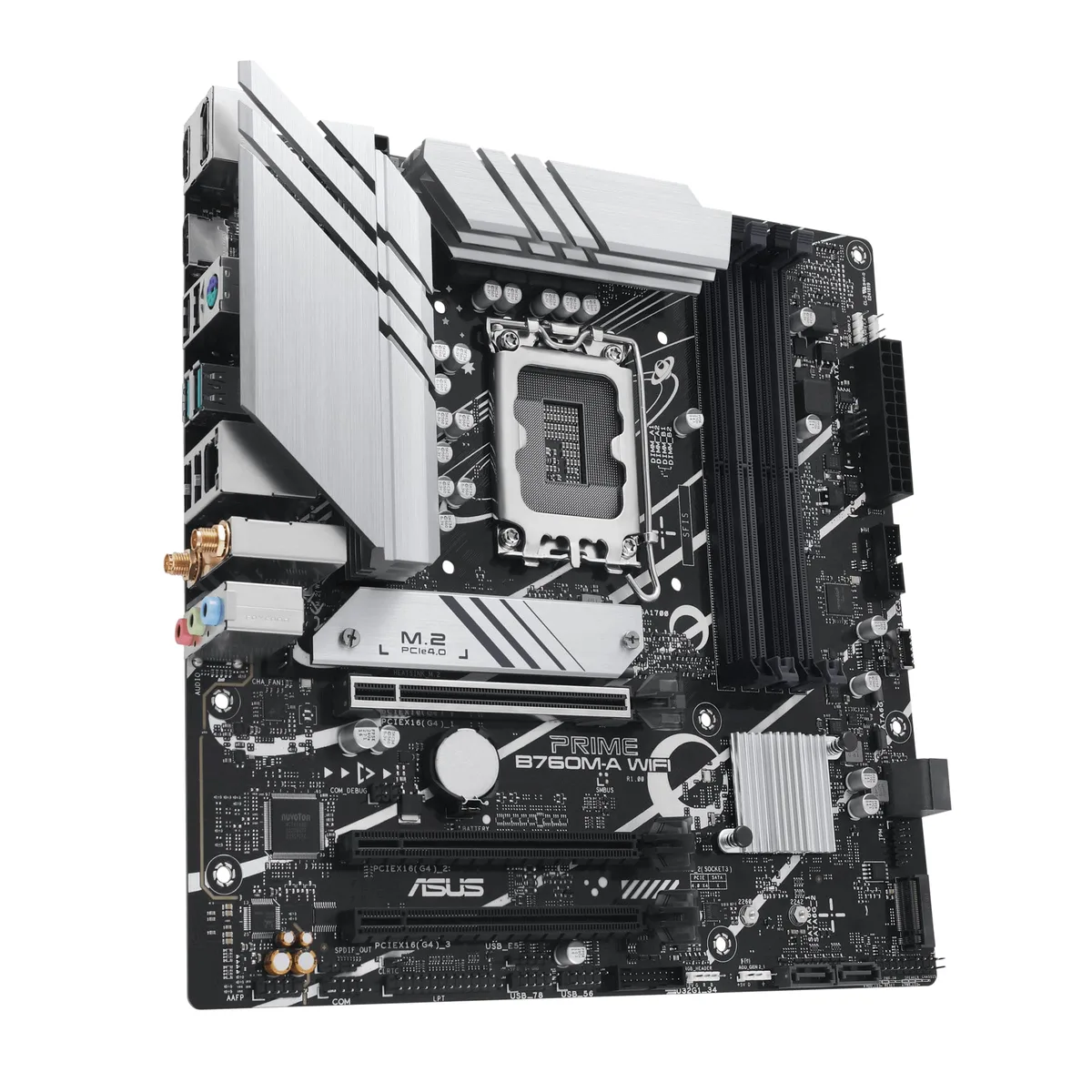 Материнская плата ASUS B760M-A WIFI D4 mATX LGA1700 4xDDR4 Wi-Fi 128ГБ