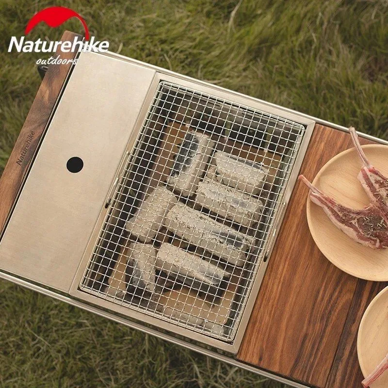 Портативний гриль Naturehike сталевий L 50х36 см матовий