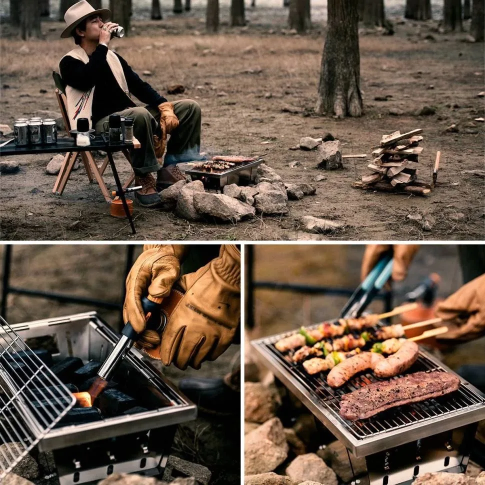 Портативний гриль Naturehike сталевий L 50х36 см матовий