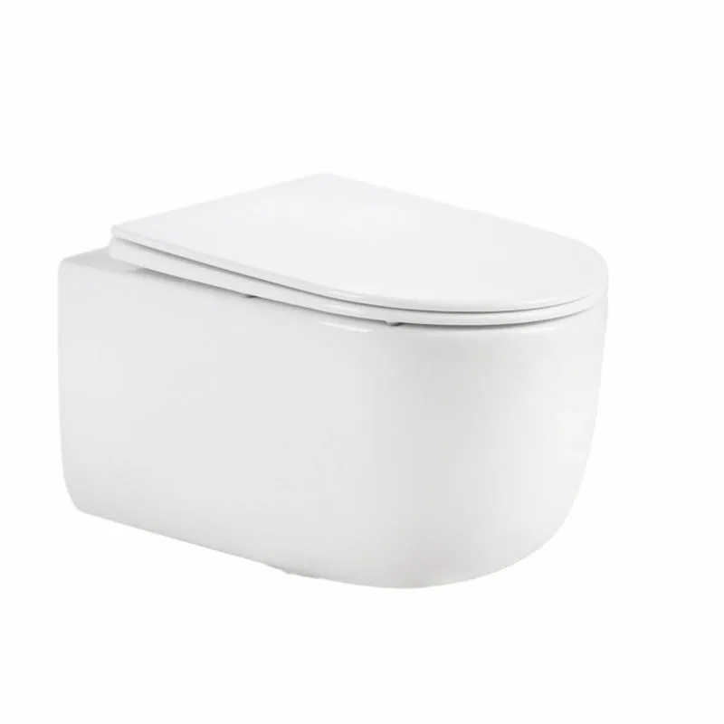 Підвісний унітаз Qtap Taurus безобідковий 515x360x350 мм кераміка Білий Slim Duroplast