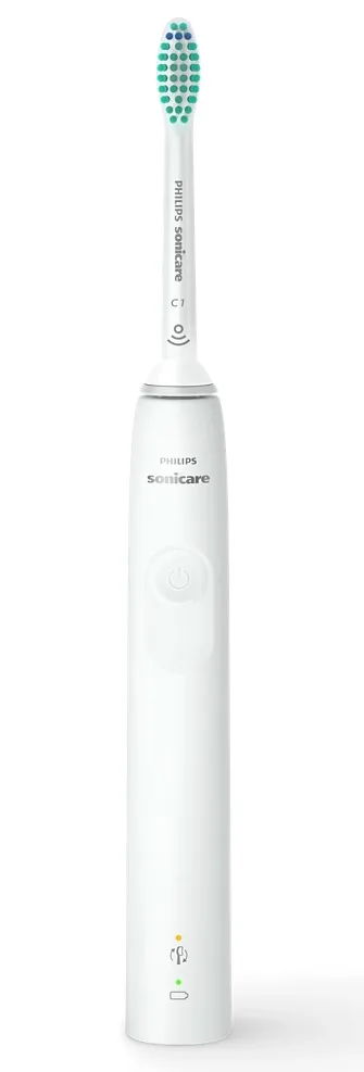 Електрична зубна щітка Philips Sonicare 3100 Series, 31 тис. коливань/хв, 1 насадка, біла.