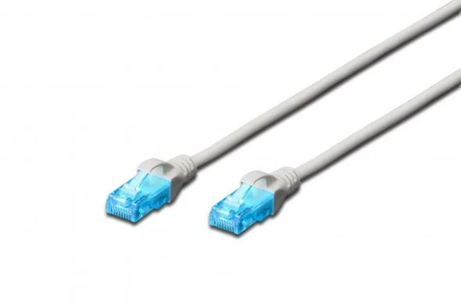 Патч-корд 2E CAT 5e, UTP, 15м, 26AWG, RJ45, 7/0.16, Cu, LSZH, сірий