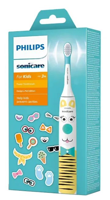 Зубна електрощітка Philips ультразвукова для дітей біла з акумулятором