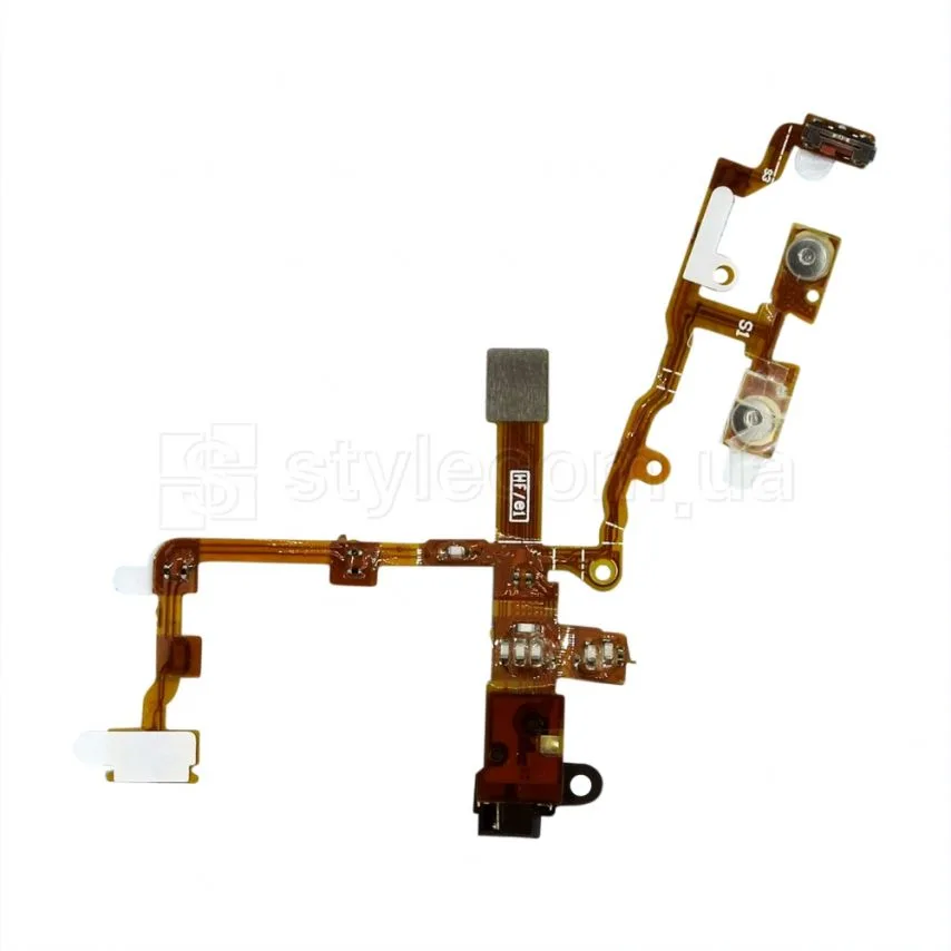 Шлейф High Quality чорний для iPhone 3G 3Gs кнопка включення гучність роз'єм навушників