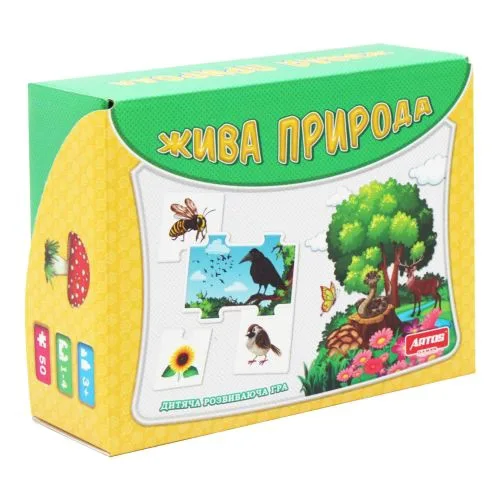 Логічні пазли Artos Жива природа для 2-4 гравців картон 21.5 x 7.5 x 16.5 см