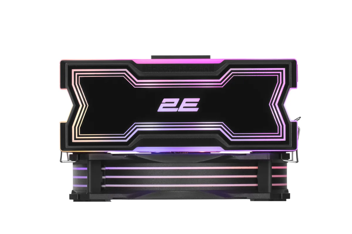 Процесорний кулер 2E GAMING Air Cool AC120D4TC-ARGB, LGA1851, 1700, 1366, 1200, 115x, AM5, AM4, AM3, AM3+, AM2, AM2+, FM2, FM1, 4pin PWM, 3pin +5VARGB, TDP 180W