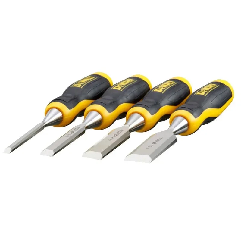 Набор стамесок DeWALT, 4 шт., размеры 6, 13, 18, 25 мм.