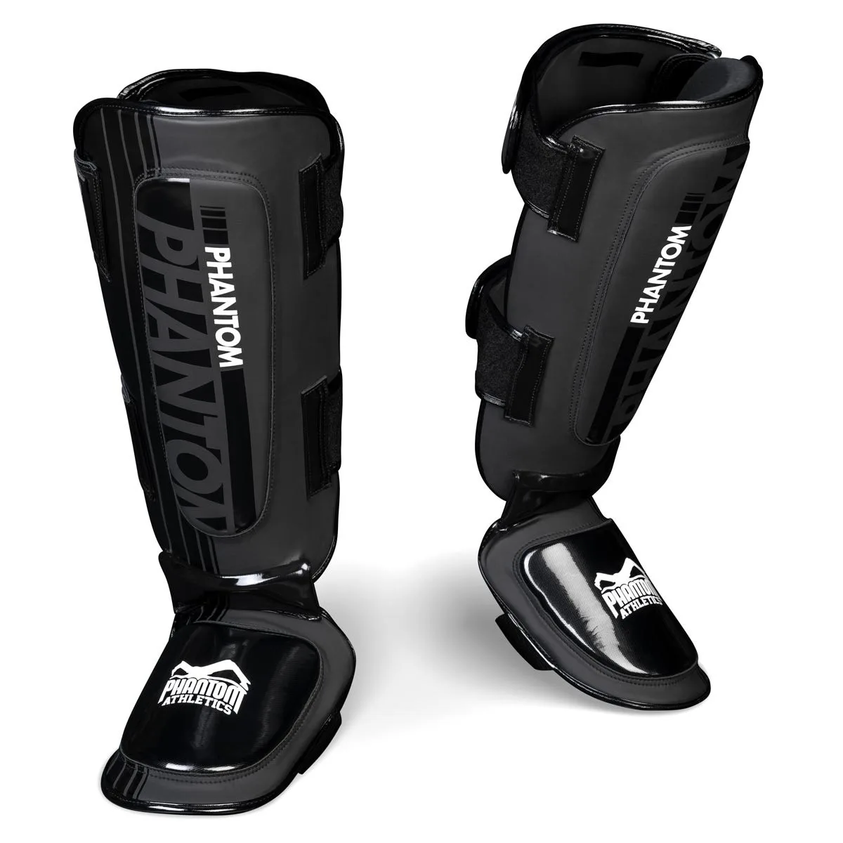 Захист гомілки та стопи Phantom штучна шкіра L/XL чорний