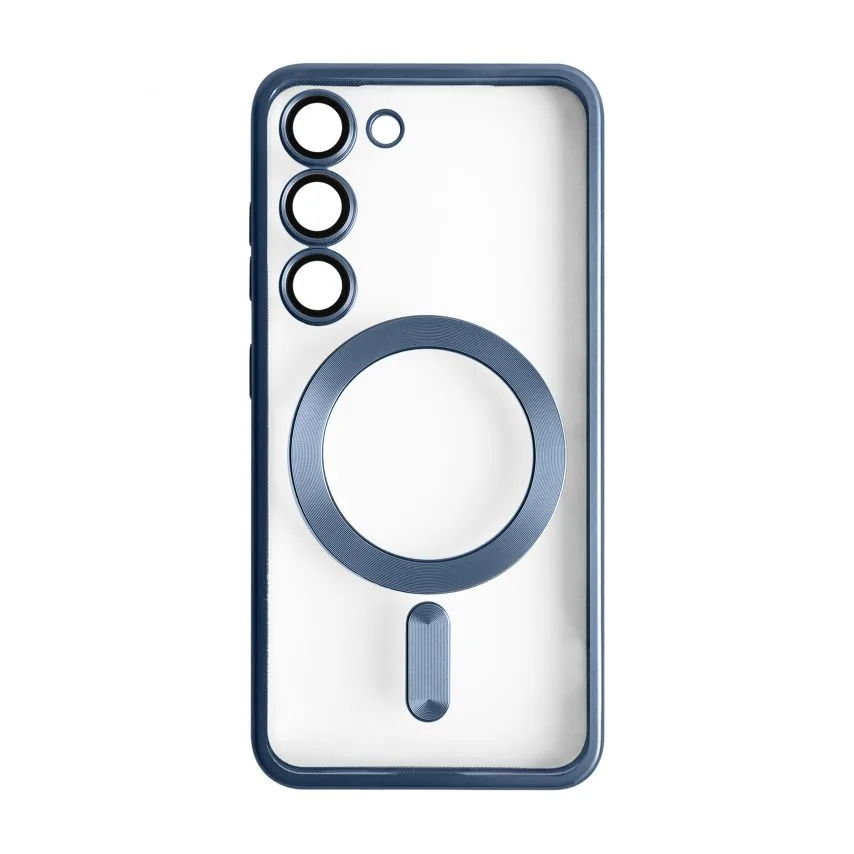 Чохол MagSafe для смартфона пластик силікон матовий синій