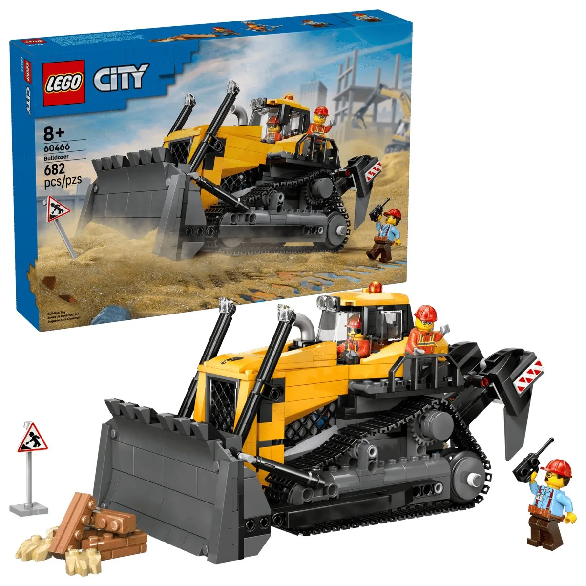 Конструктор LEGO Жовтий бульдозер 8+ різнокольоровий