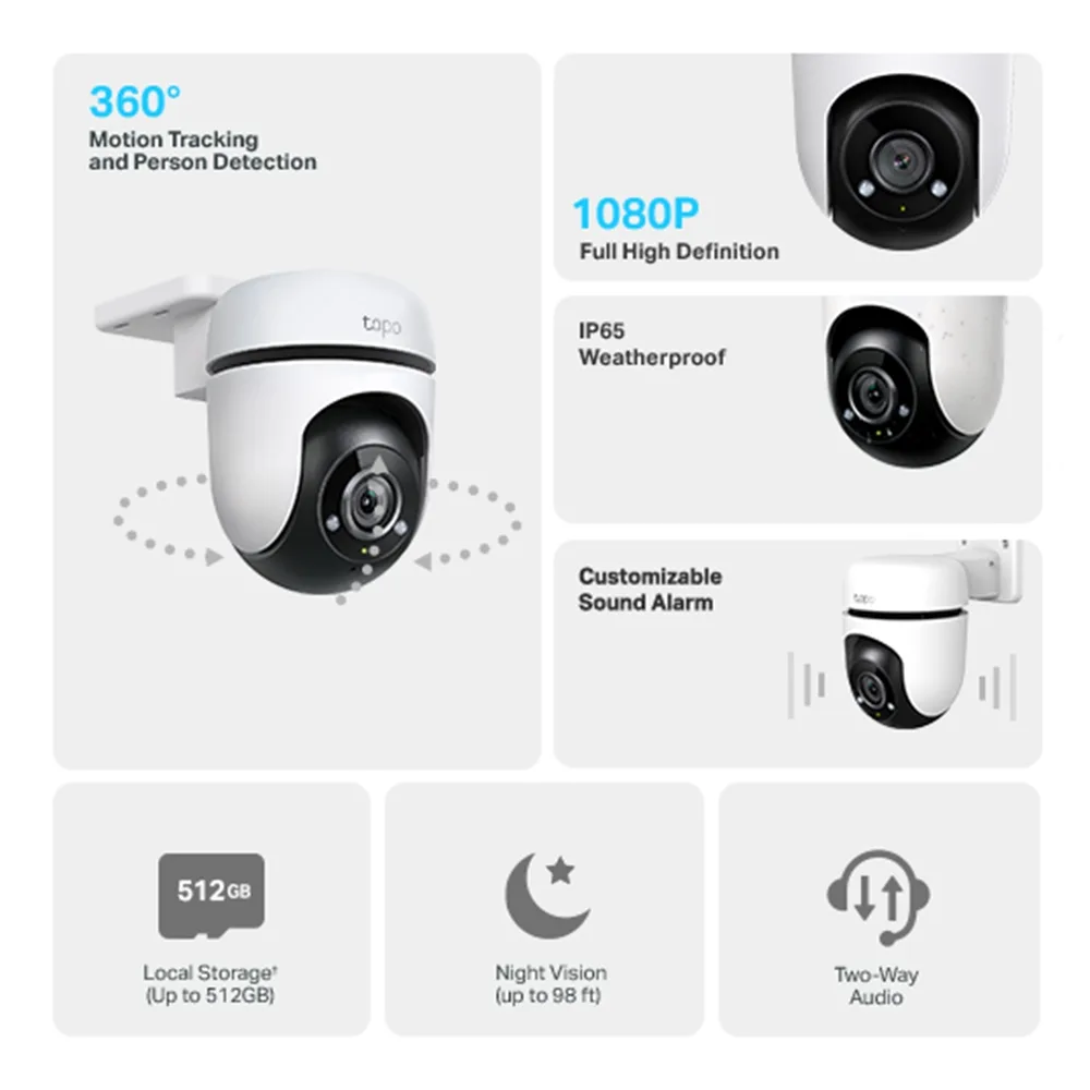 IP-камера TP-LINK Tapo C500 2MP N300 внешняя поворотная