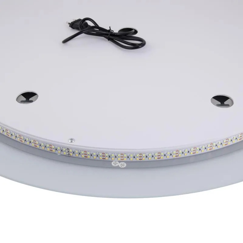 Дзеркало настінне кругле R800 з LED підсвічуванням алюміній 800 мм антизапотівання