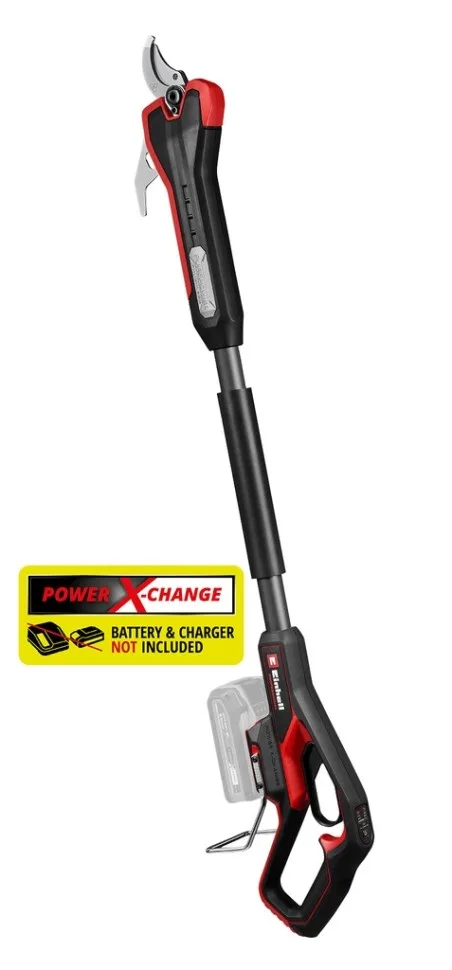 Телескопічний акумуляторний секатор Einhell Professional GP-LS 18/35 Li BL-Solo 18В для гілок товщиною до 25/35 мм, сталь SK5.