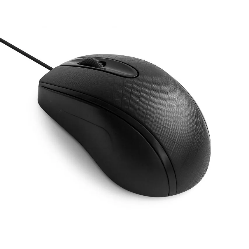 Дротова мишка USB чорна 2 кнопки 1,5 м