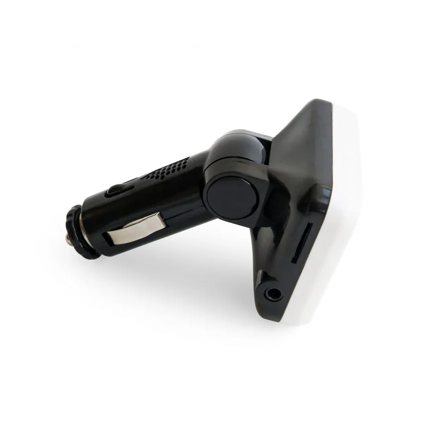 FM-трансмітер Bluetooth 2 USB-порти пластик чорний білий