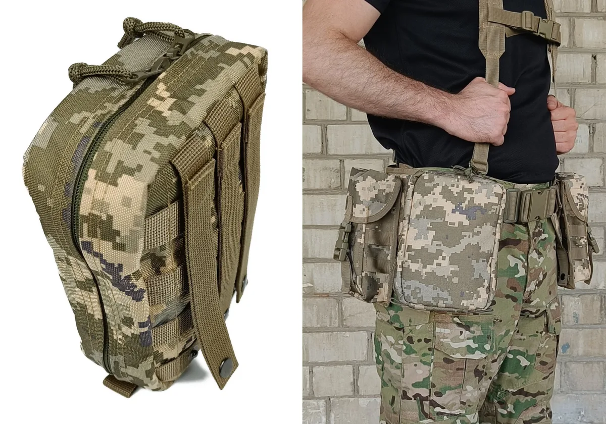Підсумок аптечка MOLLE Cordura 1050 210х150х80 мм піксель ЗСУ MM-14