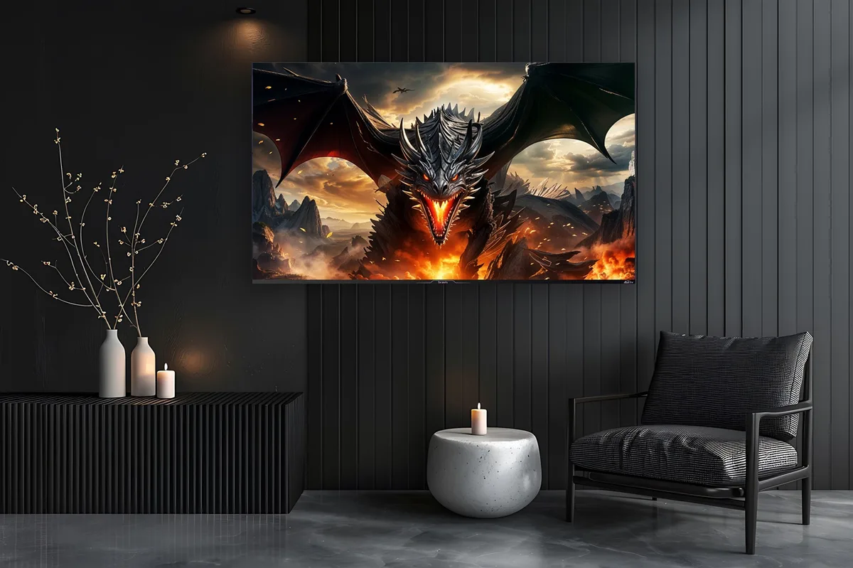 LED-телевізор Bravis QLED 43 дюйми чорний UHD 4K
