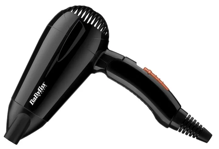 Фен для путешествий Babyliss Travel Dry, 2000 Вт, 2 настройки, складная рукоятка, черный