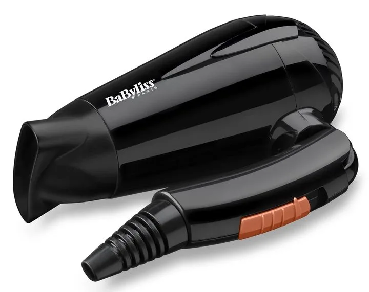 Фен для путешествий Babyliss Travel Dry, 2000 Вт, 2 настройки, складная рукоятка, черный