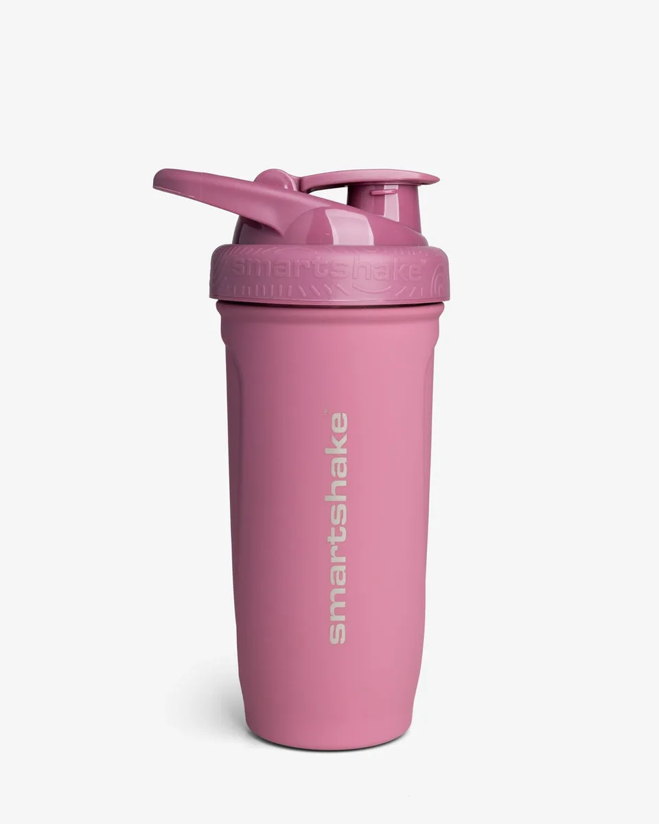 Шейкер спортивний SmartShake нержавіюча сталь 900 мл рожевий