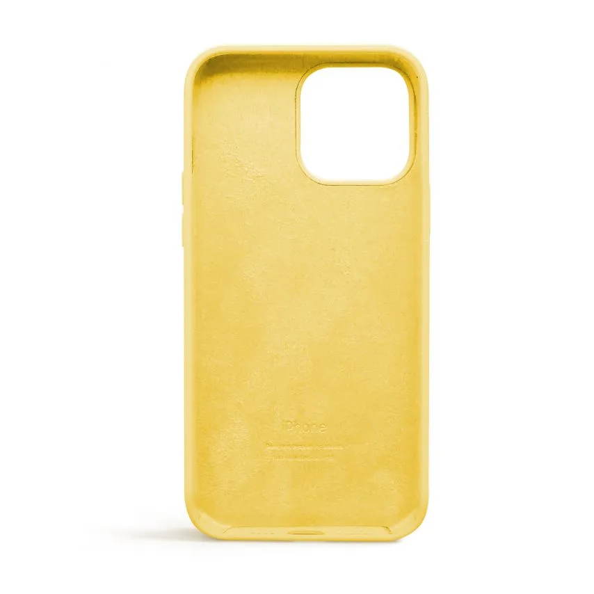 Чохол силіконовий для Apple iPhone 13 Pro Max жовтий