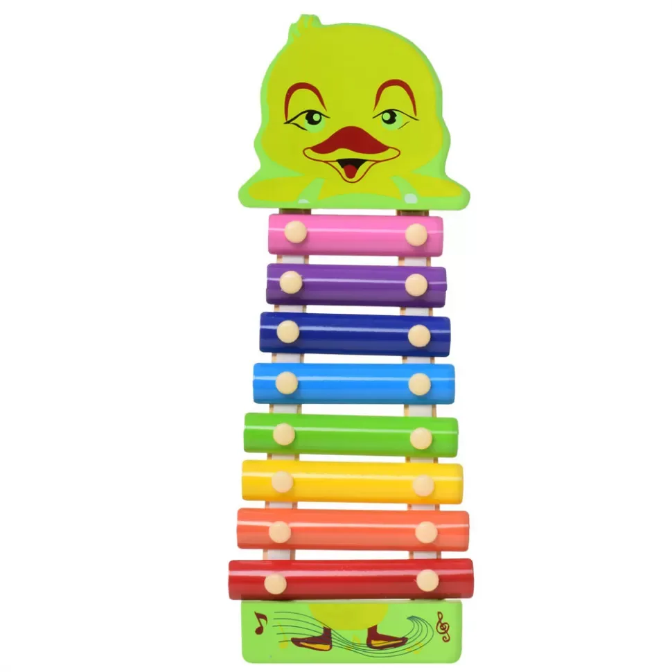 Дерев'яний ксилофон TREE TOYS 8 тонів 30х20 см різнокольоровий