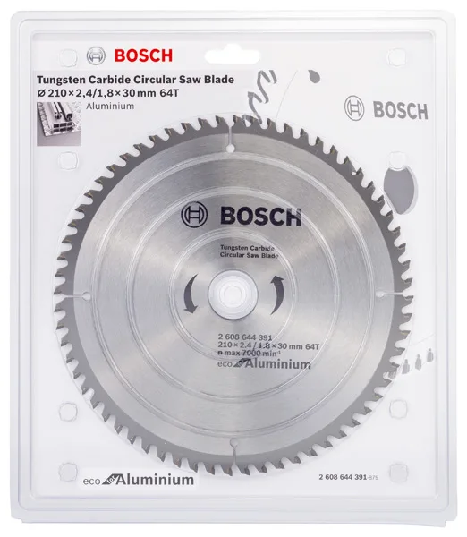 Пильный диск Bosch Professional Eco для алюминия 210x24x30-64 зубцы