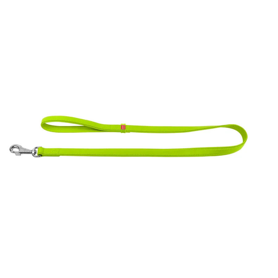 Поводок WAUDOG Glamour кожаный 25х122 см салатовый