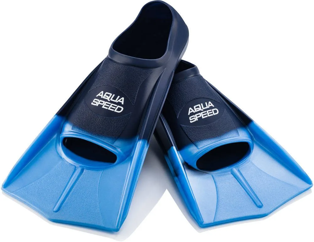 Ласти Aqua Speed силіконові 33-34 блакитні темно-сині