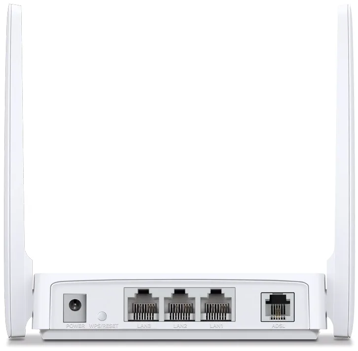 Маршрутизатор MERCUSYS ADSL2+ 300 Мбіт/с 3 LAN 1 WAN Білий