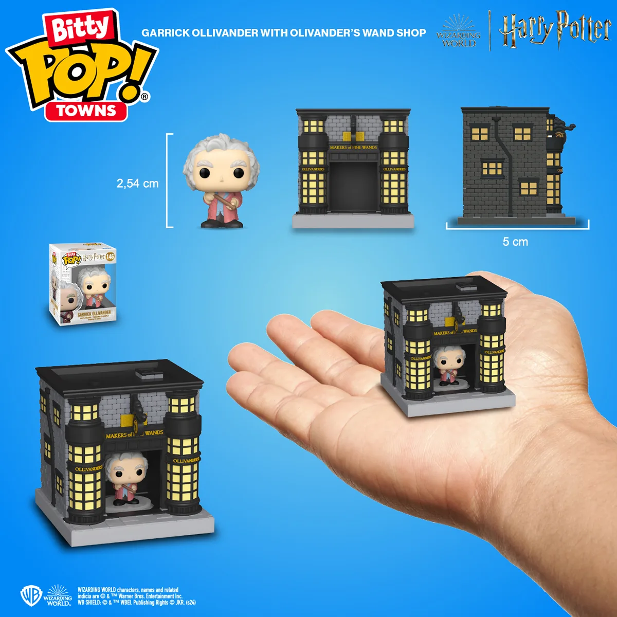 Набір фігурок Funko вініл 6,4х9,9х10,9 см Гаррі Поттер Олівандер крамниця чарівних паличок