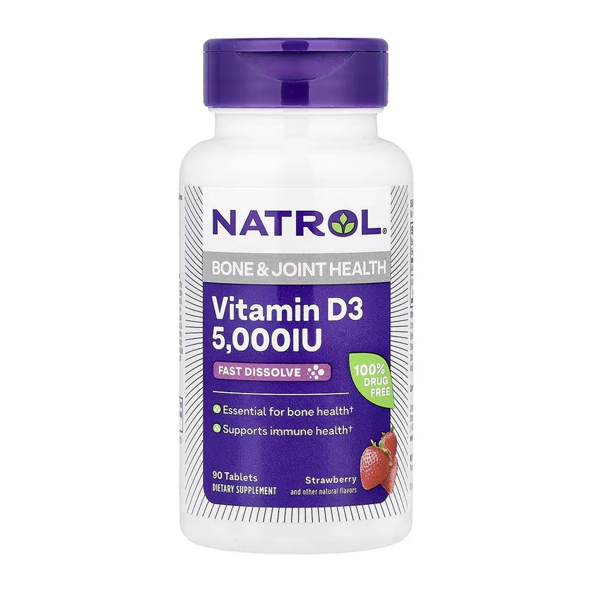 Vitamin D3 5000 IU NATROL 90 табл Жирорастворимый витамин D3