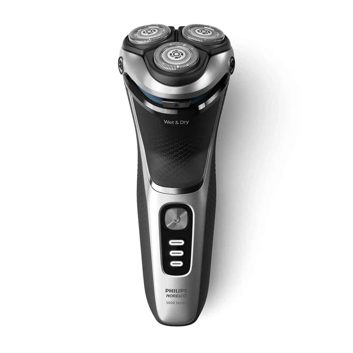 Електрична бритва Philips Series 3000, 3 бритвені головки, Li-Ion акумулятор, сухе та вологе гоління, тример, індикатор заряду, чо