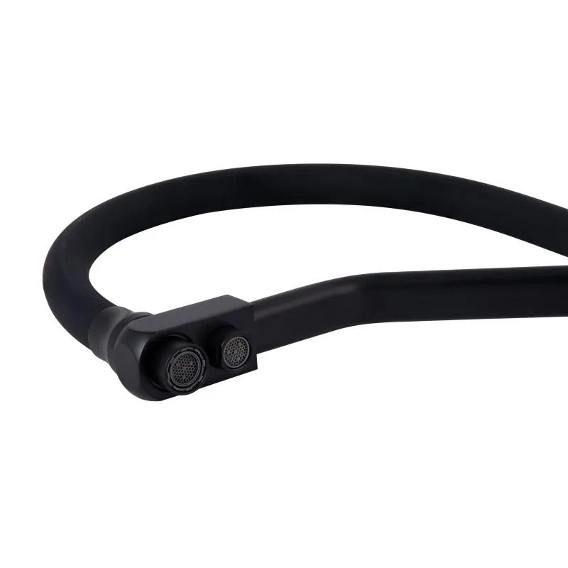 Смеситель для кухни Lidz Aria 020F3 гибкий черный матовый нержавеющая сталь 620x270x65 мм