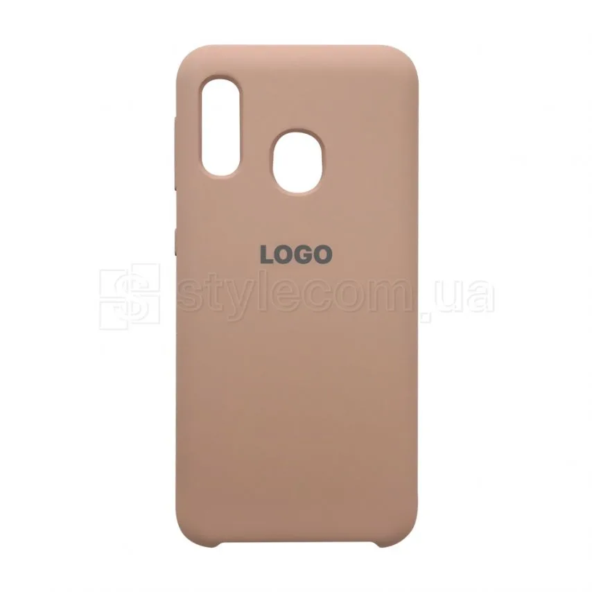 Чохол Silicone Case Samsung силікон бежевий