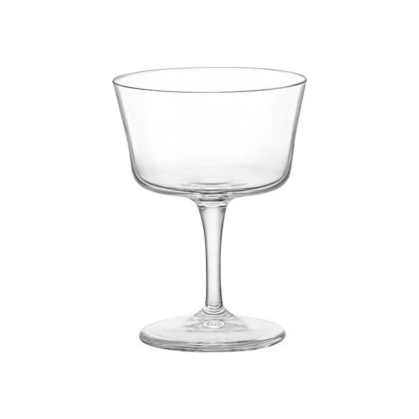 Набір скляних коктейльних келихів Bormioli Rocco Bartender Fizz, 220 мл, висота 124 мм, 6 штук, прозоре скло.