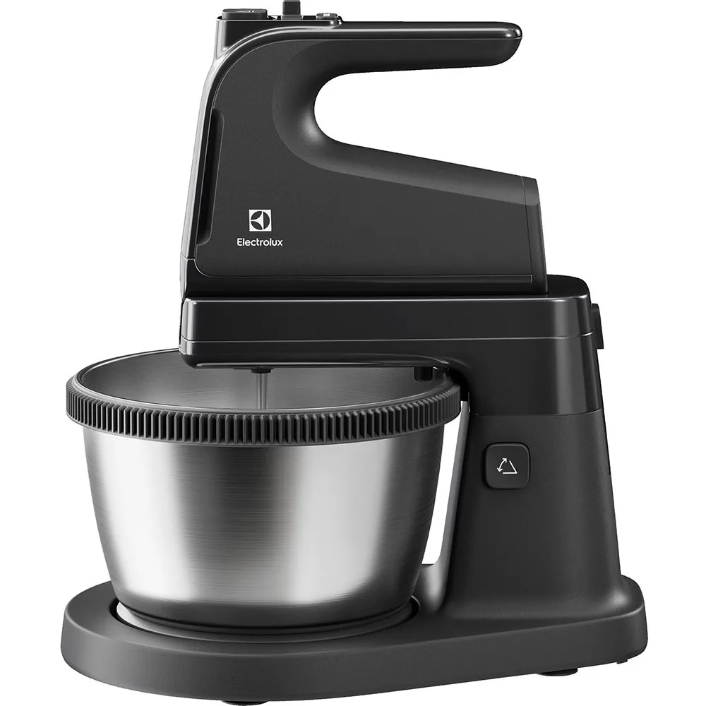 Стаціонарний міксер Electrolux 500Вт, 4 насадки, металева чаша 3.5л, темно-сірий.