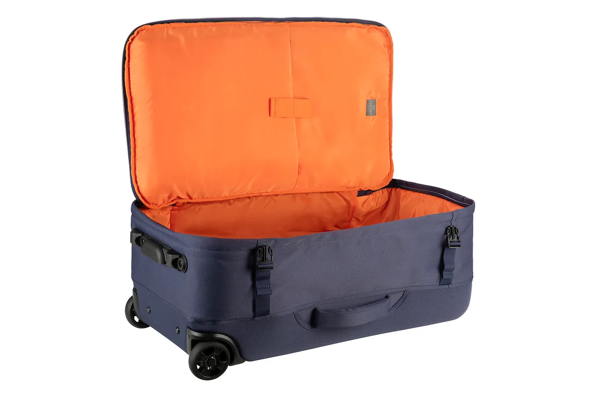 Сумка дорожня на 2-х колесах, Tucano Tugo M Trolley, 45л, поліестер, синя