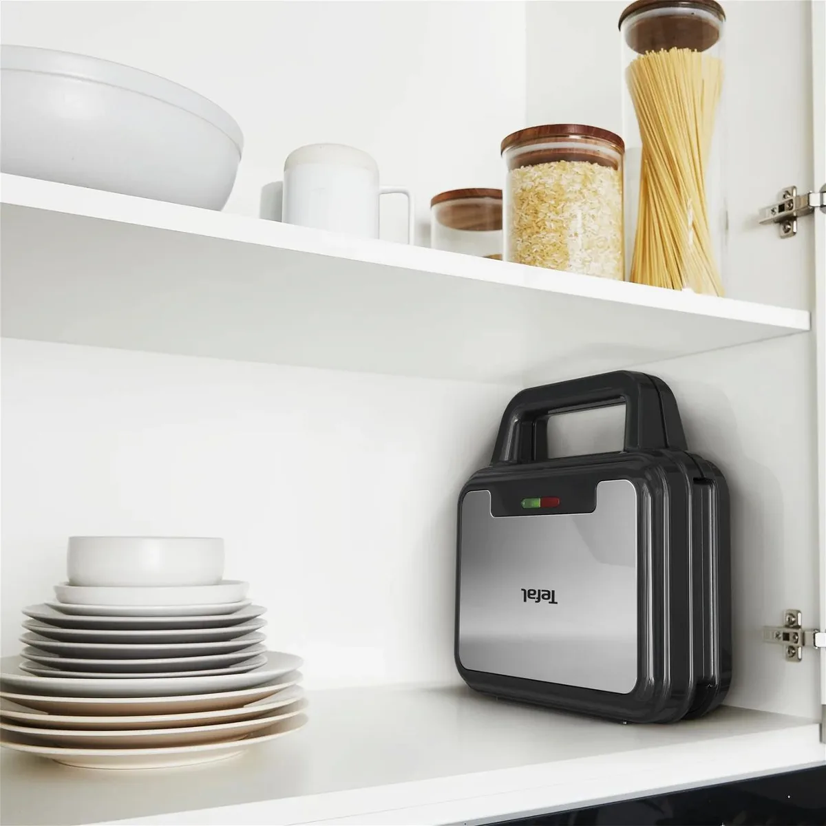 Мультимейкер Tefal метал 23х23х9 см чорно-сірий 700Вт з антипригарним покриттям