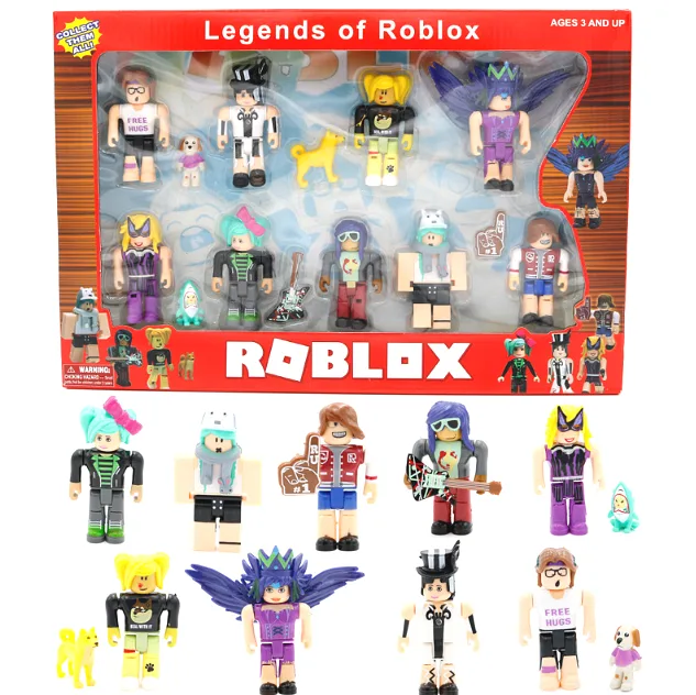 Игровые фигурки Roblox набор из 9 фигурок пластик 35,5х24х4,4 см разные цвета