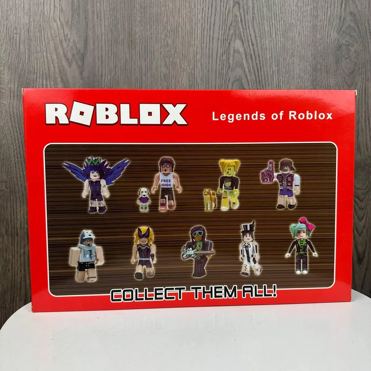 Игровые фигурки Roblox набор из 9 фигурок пластик 35,5х24х4,4 см разные цвета