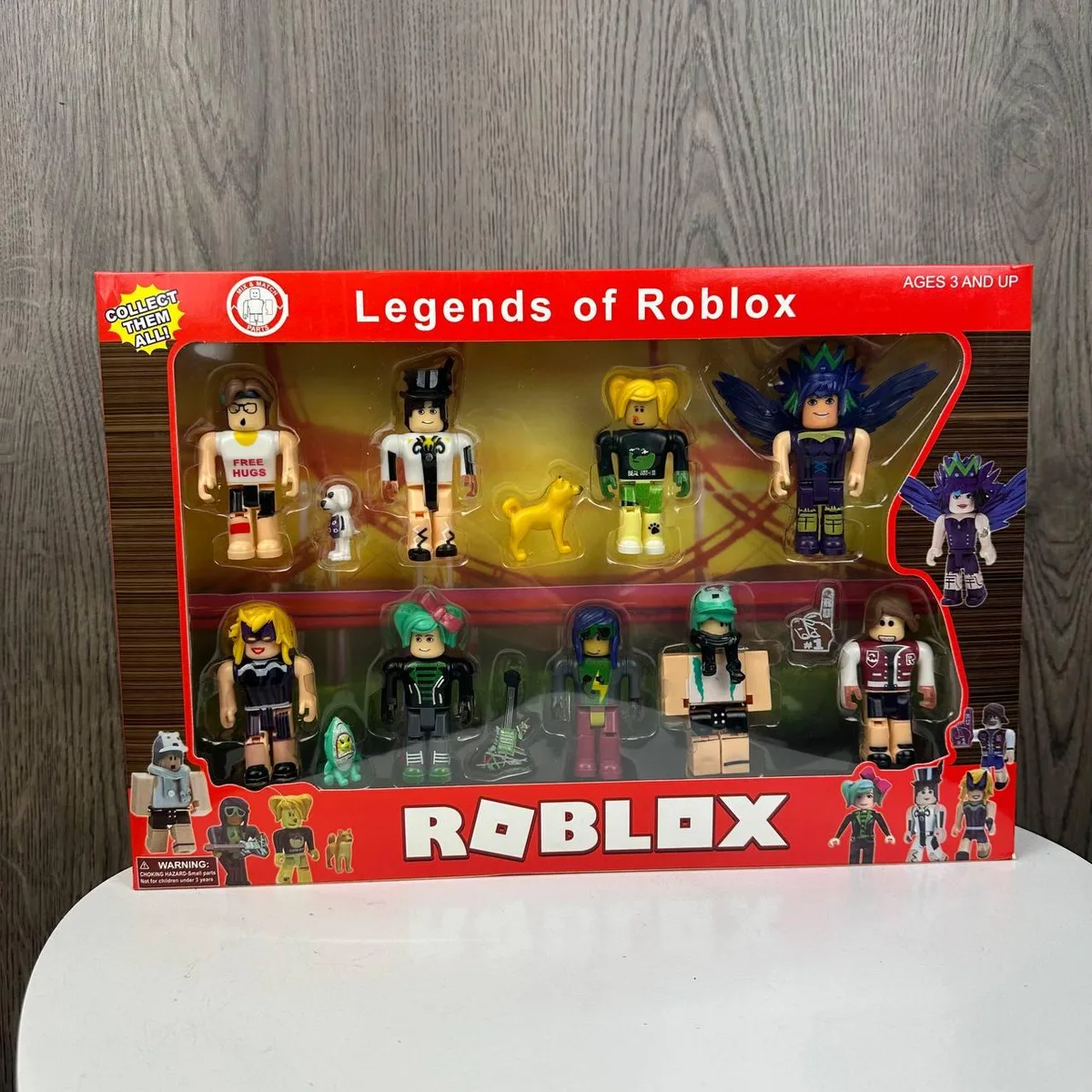 Игровые фигурки Roblox набор из 9 фигурок пластик 35,5х24х4,4 см разные цвета