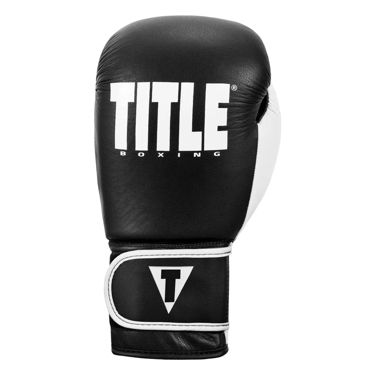 Боксерські рукавиці TITLE натуральна шкіра 14 oz чорні