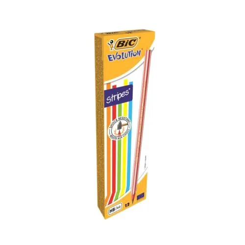 Олівець BIC Evolution 646 НВ без гумки для письма та малювання шкільний канцелярський товар кольоровий