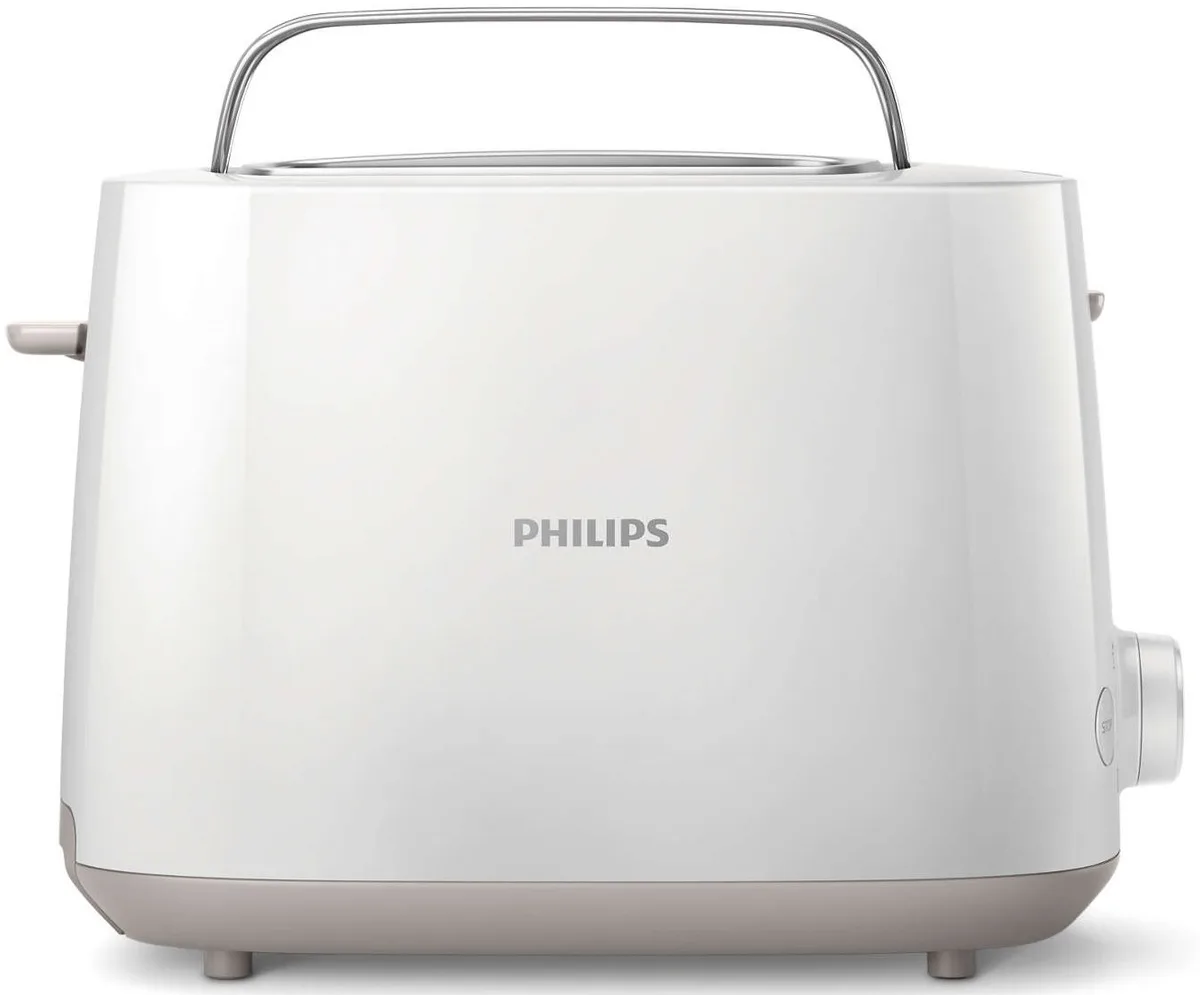 Тостер Philips Daily Collection 830 Вт, пластиковий, білий.