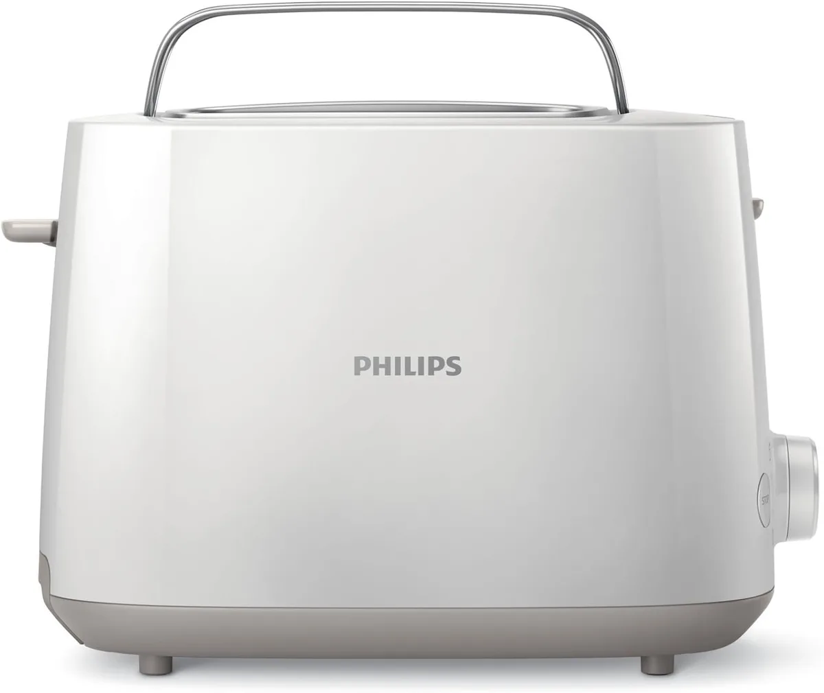 Тостер Philips Daily Collection 830 Вт, пластиковий, білий.