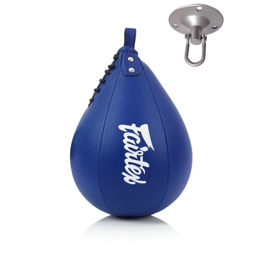 Пневмогруша боксерська Fairtex штучна шкіра 5 дюймів синя