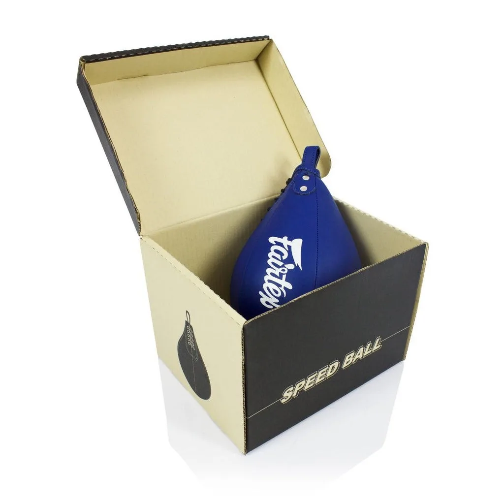 Пневмогруша боксерська Fairtex штучна шкіра 5 дюймів синя