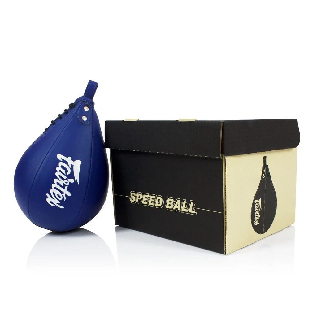 Пневмогруша боксерська Fairtex штучна шкіра 5 дюймів синя
